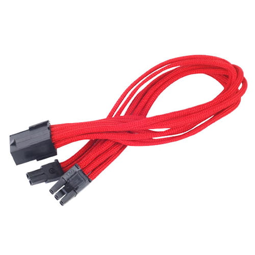SilverStone PP07-PCIR. Rojo. Extensor alimentación VGA