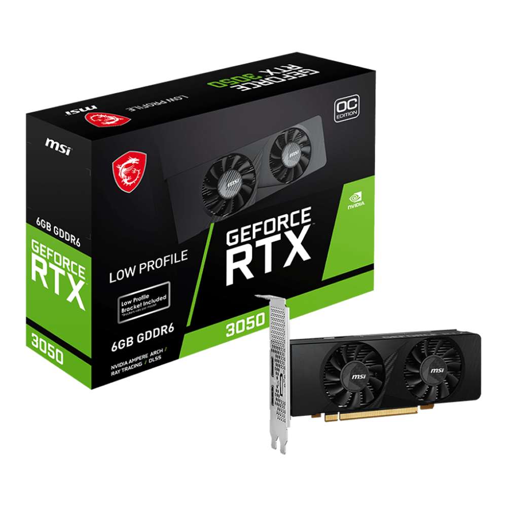グラフィックボード・グラボ・ビデオカード MSI GeForce RTX 3050 6GB GDDR6 MSI RTX 3050 OC LP 6Gb GDDR6 - Ibertronica