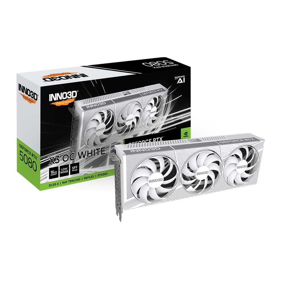 Inno3D RTX 5080 X3 OC White 16Gb GDDR7