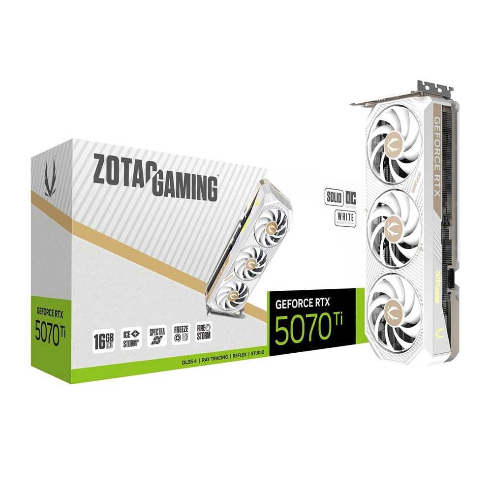 Zotac RTX 5070 Ti Solid Core OC White 16Gb GDDR7
