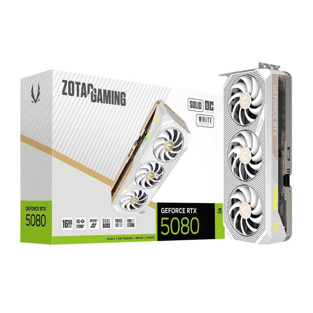 Zotac RTX 5080 Solid OC White 16Gb GDDR7