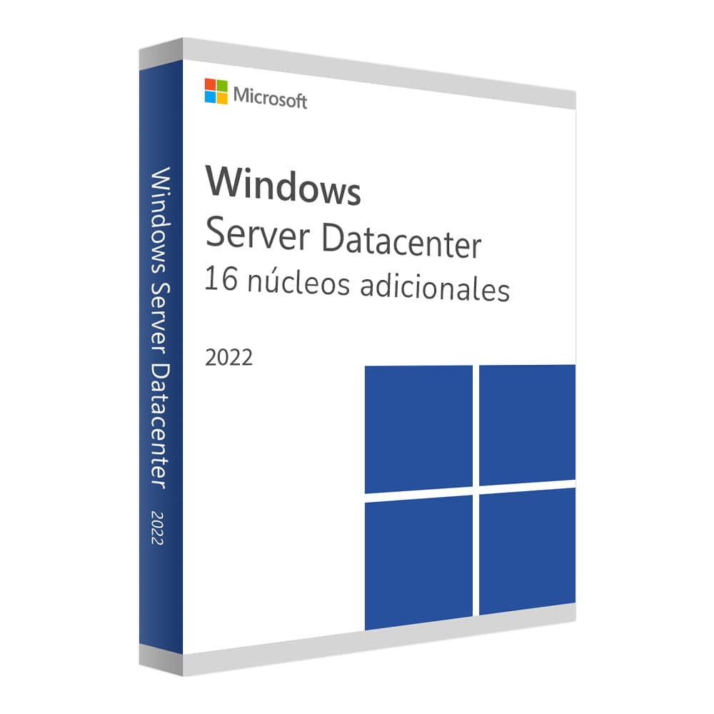 Microsoft Windows Server 2022 Datacenter - Licencia 16 núcleos adicionales