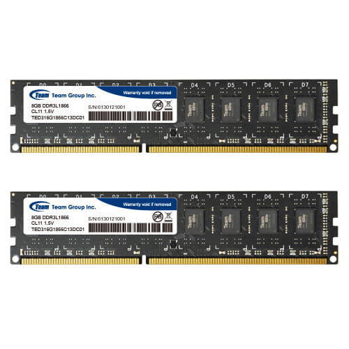 Team Elite 16Gb (2x8Gb) DDR3 1866 Mhz 1.5V - REFURBISHED