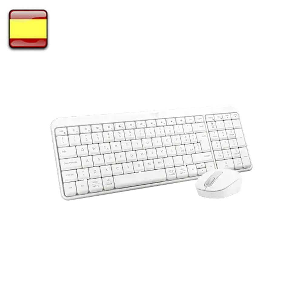 Logitech MK250. Kit teclado + ratón wireless Blanco.