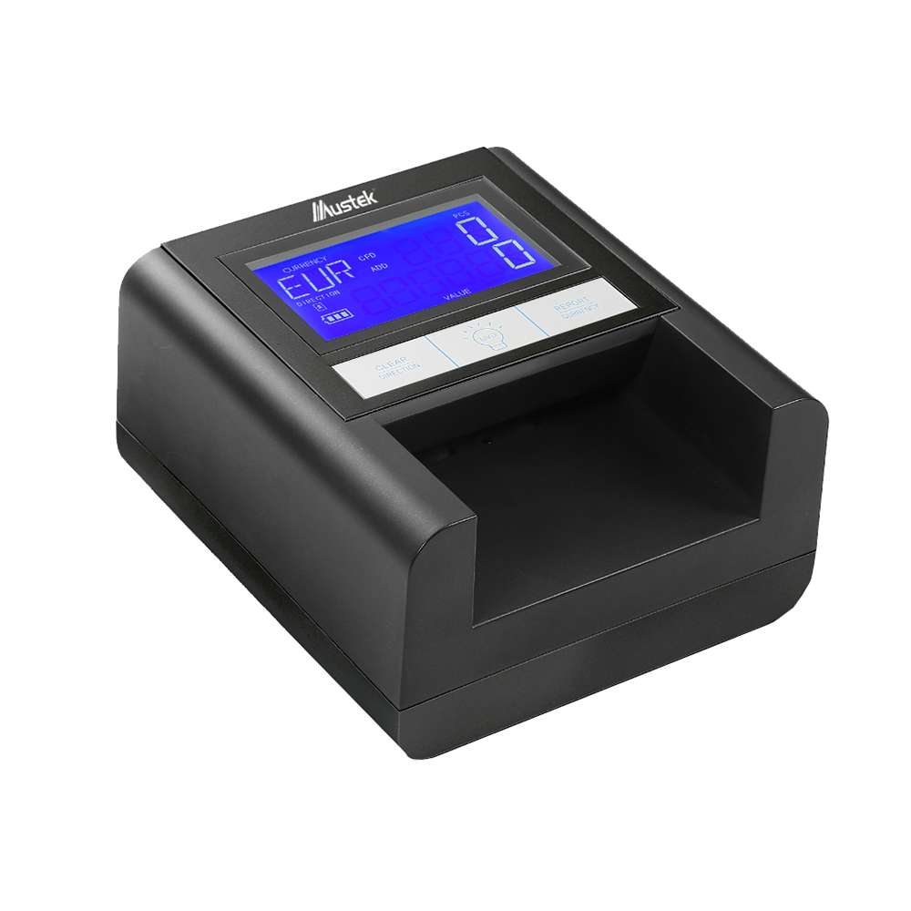 Mustek D9. Detector de billetes falsos motorizado.